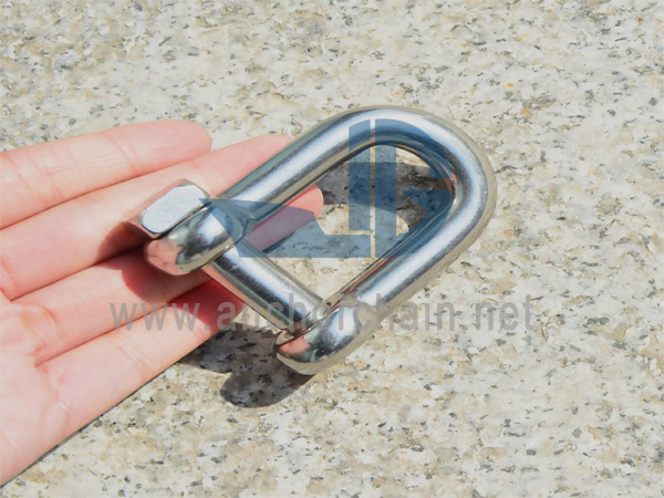 D-Shackle (s kolíkom so štvorcovou hlavou), SS304 ALEBO SS316