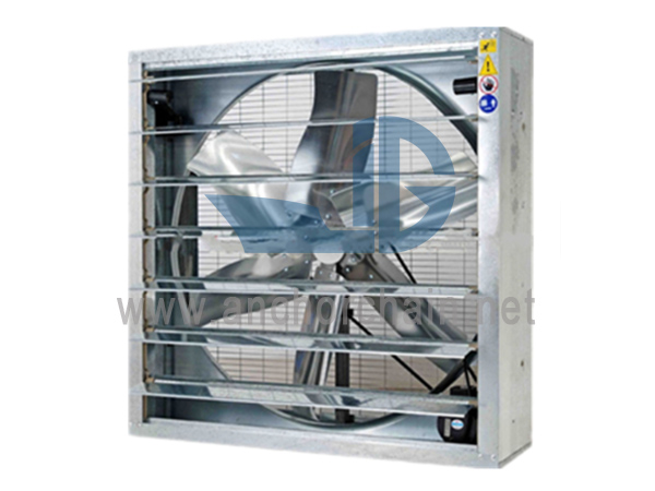 DFBZ nástenný štvorcový axiálny ventilátor