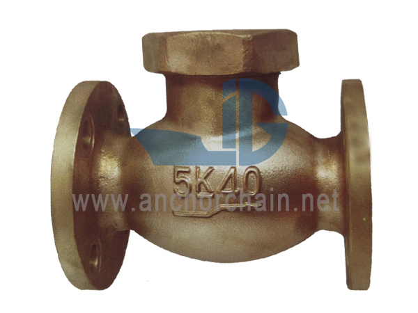 JIS F 7415 Bronze 5K Lift spätné guľové ventily (Typ s krytom spojky)