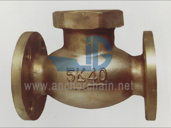 JIS F 7417 Bronze 16K Lift spätné guľové ventily (Typ spojovacej kapoty)