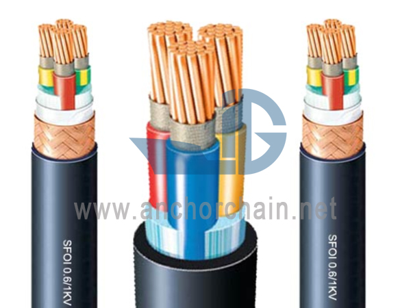 SFOI Požiarna odolnosť lodného napájacieho kábla 0,61KV